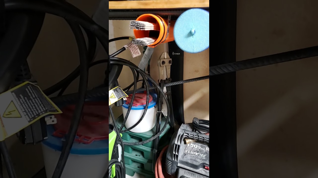 Cheap stick welding airtight rod storage solution 