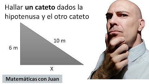 ▷ CÓMO CALCULAR UN CATETO CONOCIENDO LA HIPOTENUSA. Ejercicios Teorema de Pitágoras