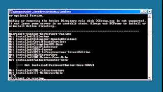7  Installing Active Directory on Server Core
