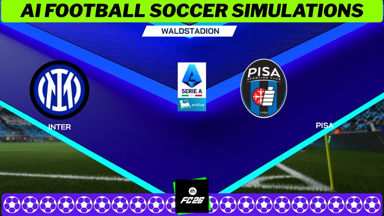INTER vs PISA ⚽ Serie A 2025/26 Matchday 22 🟩 EA FC 26 Simulation