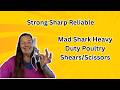 Mad Shark Meat Cutting Shears Sharp Heavy Duty Scissors