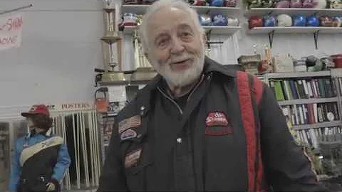 Les Pinz takes you on a tour of his vintage snowmobile museum