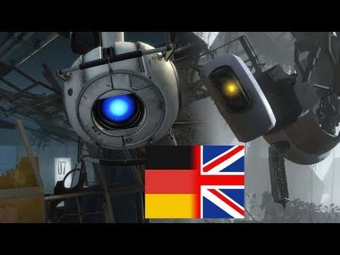 Portal 2 - Sprachvergleich: GLaDOS und Wheatley auf deutsch und englisch