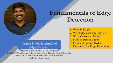 Lecture9 Fundamentals of Edge Detection