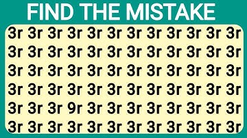 The Ultimate IQ Test: Can You Find the Perfect Mistake? || Find The ODD One Out.
