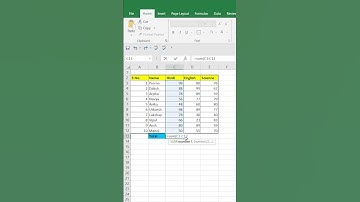 Sum Formula in Excel #shorts #excel