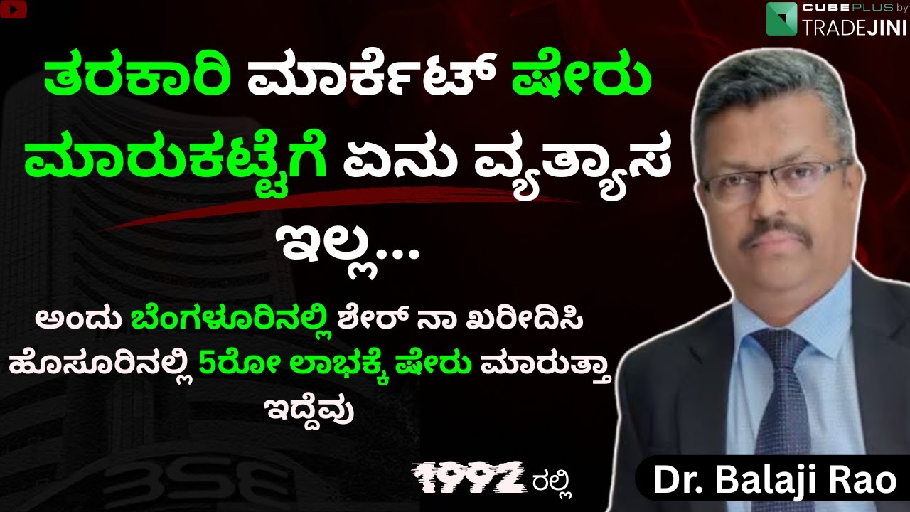 ₹0 to ₹5 Crore in Stock Market | Dr. Balaji Rao Shares His Incredible ...