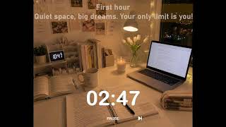 Live study with me • 1 hour before bed🌸 Silent & Cozy Lofi