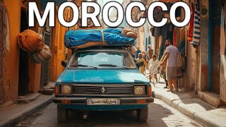 🇲🇦 TANGIER MOROCCO, DRIVING THROUGH THE VIBRANT STREETS OF MOROCCO, 4K HDR