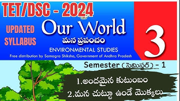 అందమైన కుటుంబం,మన చుట్టూ ఉన్న మొక్కలు|3rd class EVS|AP TET, DSC 2024|ఒక్క బిట్ మిస్ అవ్వకుండా pdf|