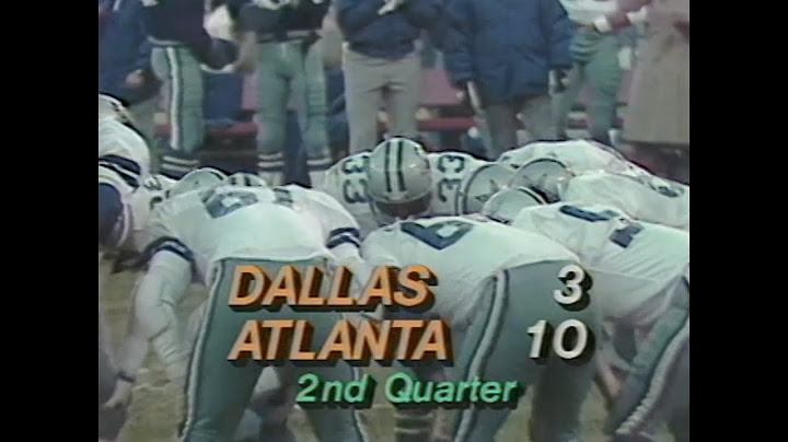 1980 NFC Divisional Playoff - Cowboys vs. Falcons