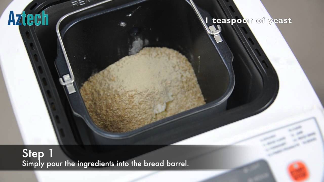 Bread Maker Cranberry wholemeal - YouTube