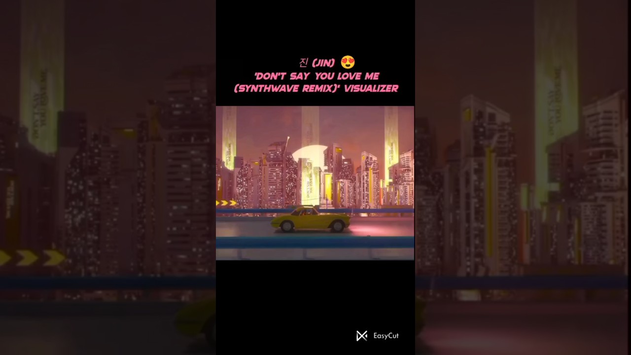 진 (Jin) 'Don't Say You Love Me (Synthwave Remix)' Visualizer✨💜