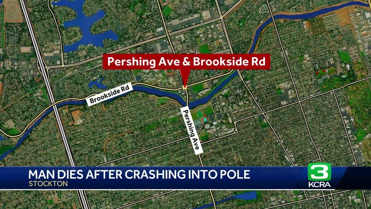 23-year-old man killed after crashing into light pole in Stockton ...