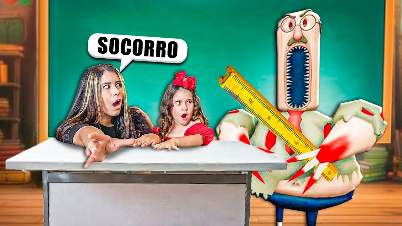 UM PROFESSOR MALVADO PRENDEU LARISSA E LAYRA NA ESCOLA ASSUSTADORA!