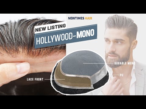 HOLLYWOOD MONO Система моноволос для мужчин с натуральным кружевом спереди  Новое объявление  Волосы Нового Времени