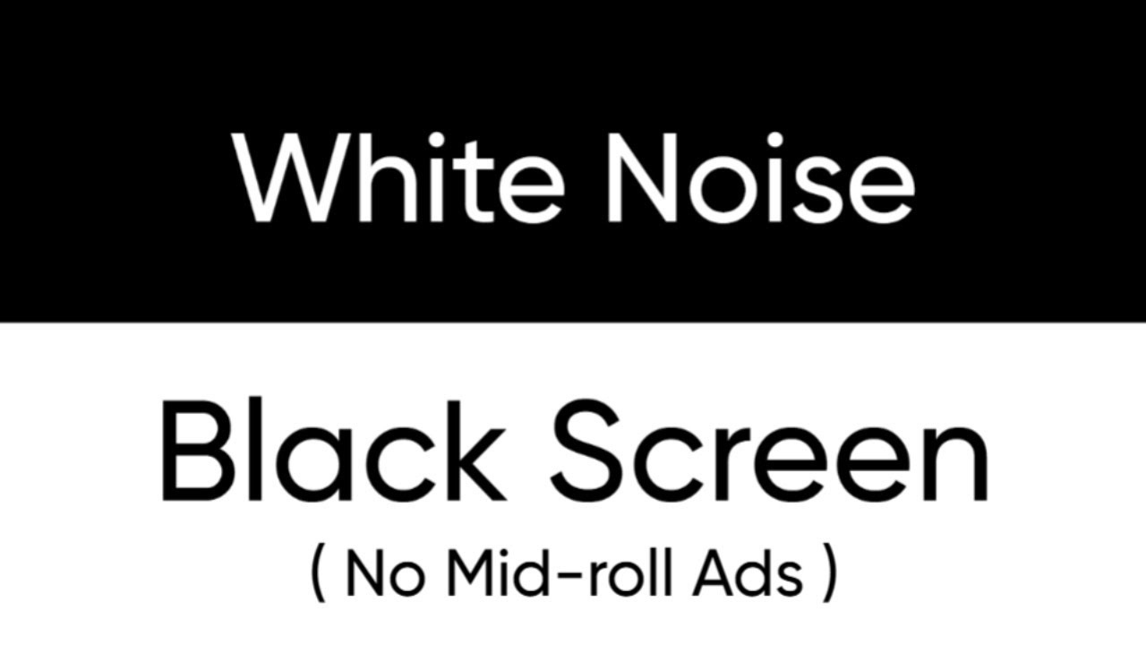 Black Screen | White Noise | No Ads | 12 Hours of Pure Calm Energy for Focus and Study