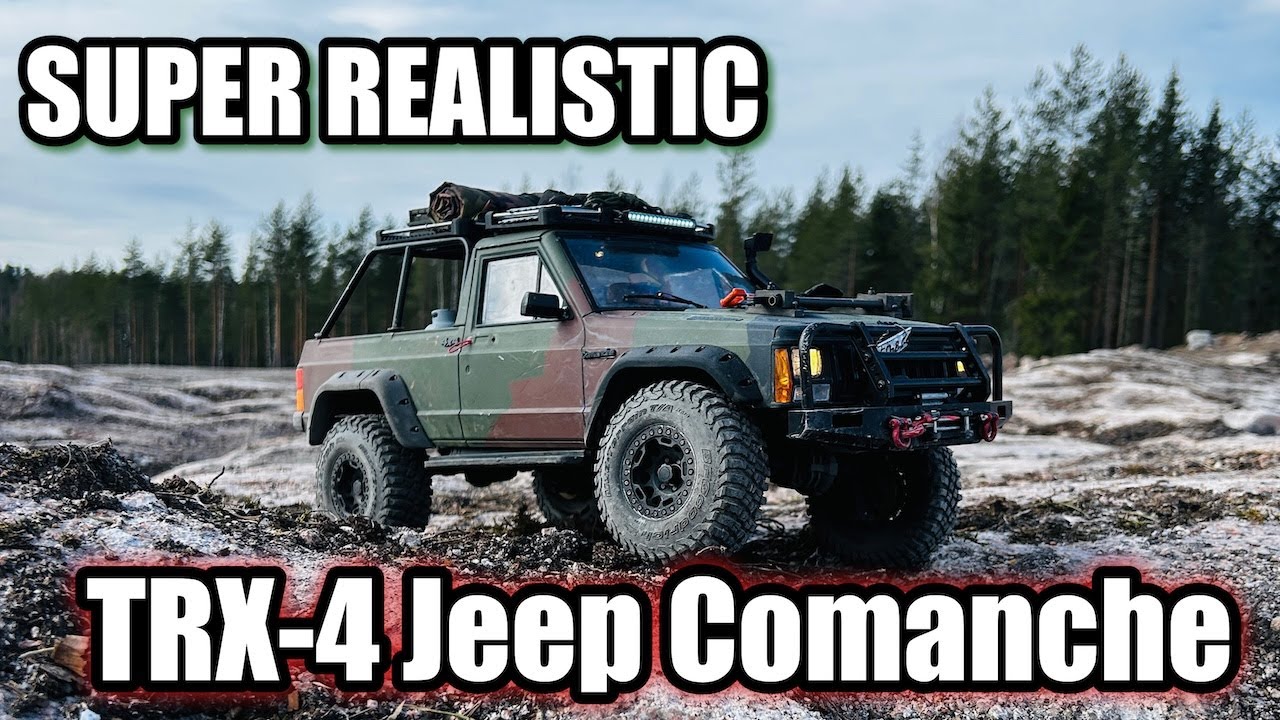 Realistic Jeep Comanche Traxxas TRX-4 with 2WD-4WD kit 