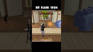 BR RANK 1VS4 ☠️ #freefire #shorts #1vs4