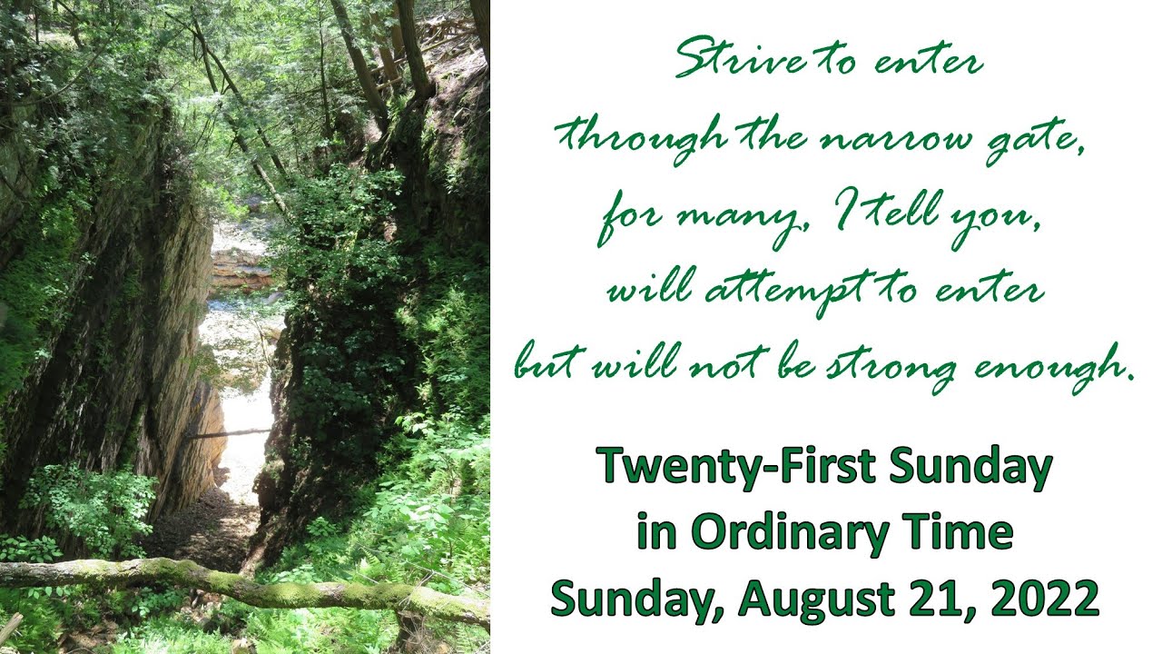 Twenty-First Sunday in Ordinary Time - YouTube