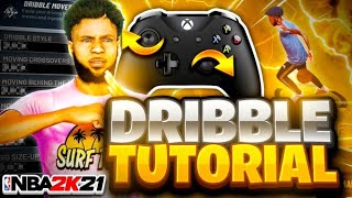 BEST DRIBBLE TUTORIAL FOR BEGINNERS IN NBA 2K21 + HANDCAM! BEST DRIBBLE MOVES NBA IN 2K21 - TUTORIAL