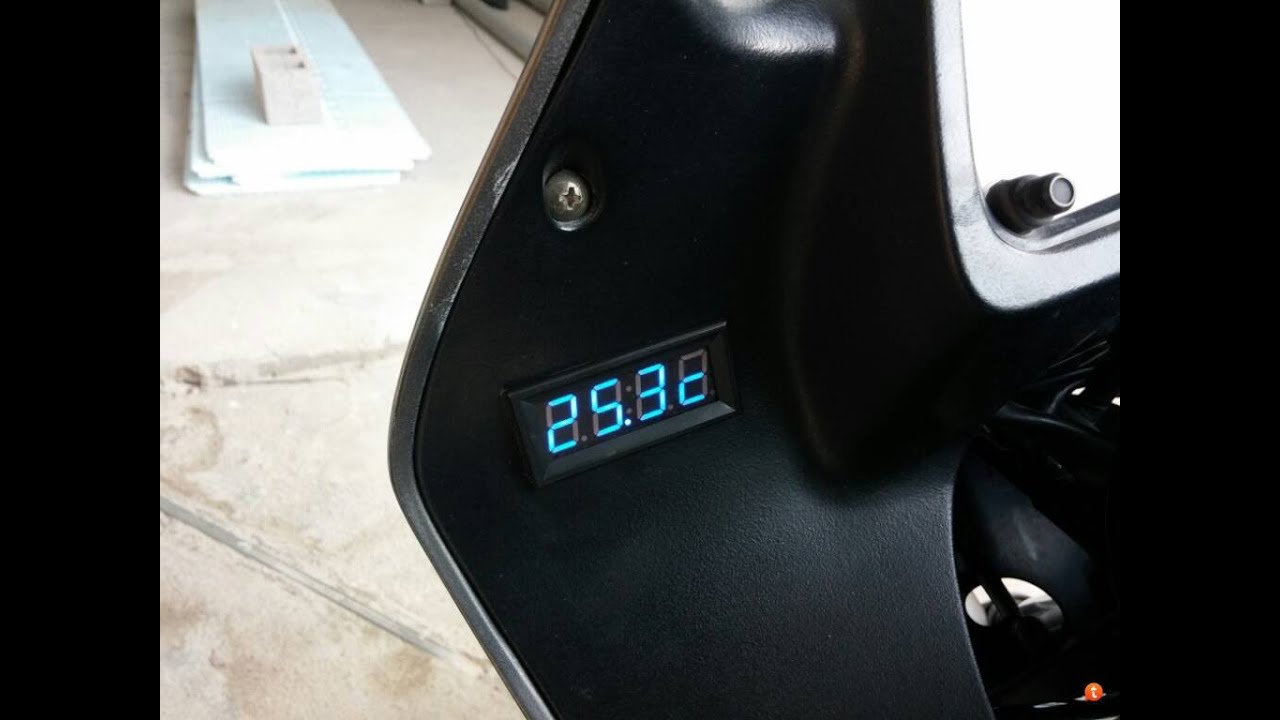 Motorcycle Voltage Digital Indicator YouTube
