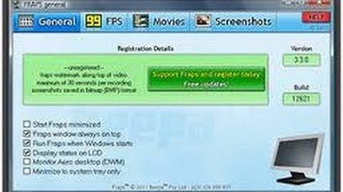 How To Use Fraps Basics