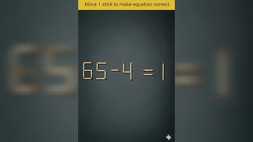 Only a Genius Can Solve This! 😱 Move 1 Stick to Fix 65 - 4 = 1 | Crazy Math Brain Teaser Challenge