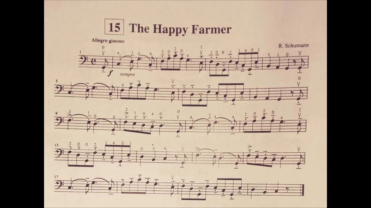 happy farmer cello