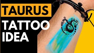 TAURUS TATTOO with Sharpie marker - Easy sharpie tattoo