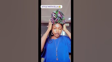 GELE TUTORIAL USING ANKARA MATERIAL #shorts #subscribetomychannel #geletutorial #headwraptutorial