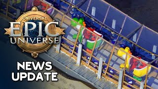 universal epic universe news mega update — yoshi vehicles revealed, monsters village, & construction