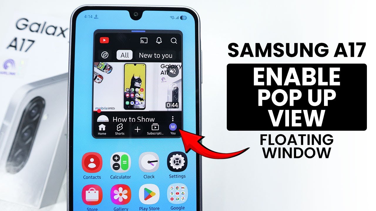 How to Enable Floating Window on Samsung A17 - Pop Up View Setting ...
