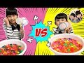 スーパーボールすくいで姉妹対決★　ぽい3枚で何個とれるのか！？　おもちゃ　水あそび　チャレンジ　ゲーム　勝負　大量　スーパーボール　検証