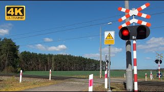 TRAIN RAILROAD CROSSING - ZBĄSZYN (PL) ★ 4K ★