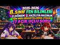 8.SINIF FEN BİLİMLERİ - 2.DÖNEM 2.YAZILIYA HAZIRLIK