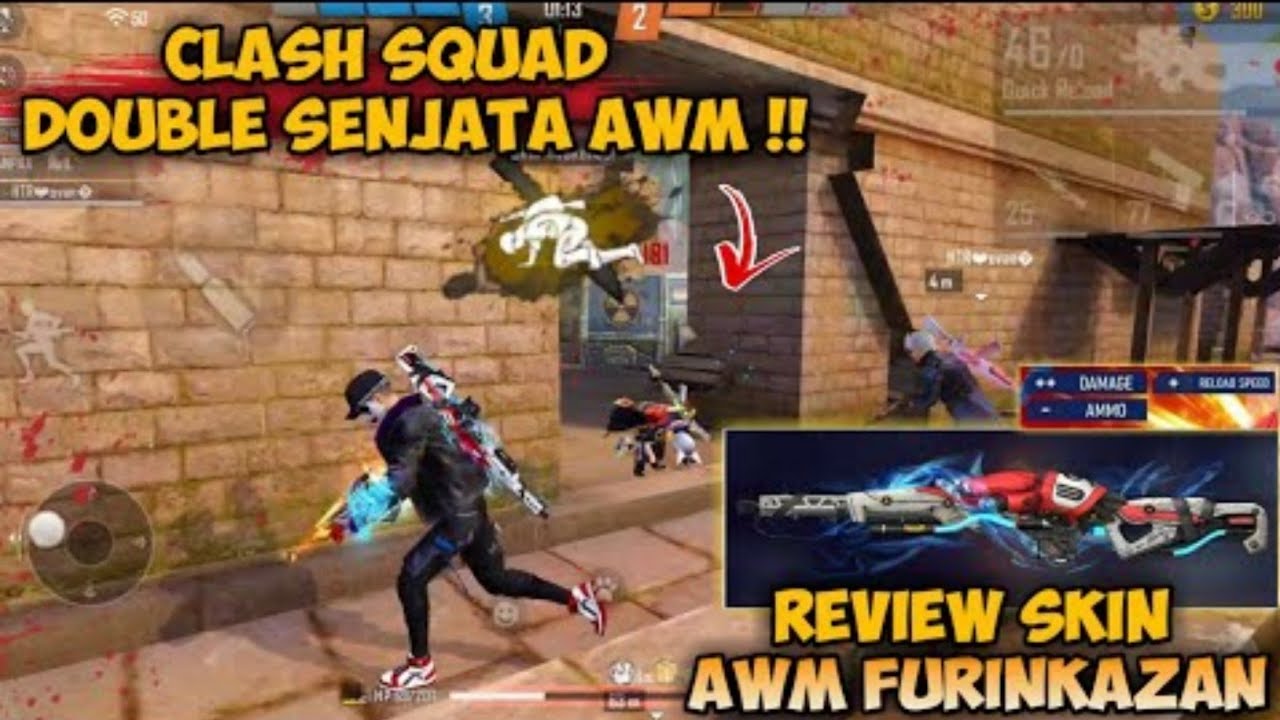 REVIEW SKIN AWM FURINKAZAN DI CLASH SQUAD RANKED | GARENA FREE FIRE