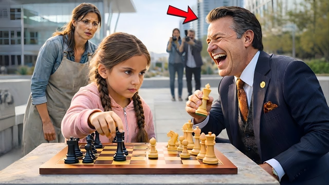 100 milioni se mi batti a scacchi, rise Milionario… poi figlia della donna delle pulizie lo umiliò.