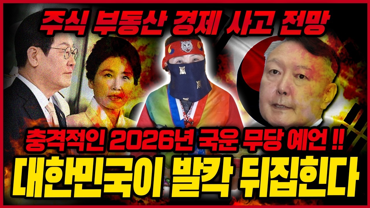 2026년 병오년 대한민국 충격 국운예언💥 나라가 뒤집어질 놀라운 사건사고가 터진다?! 묶여있는 느낌이 한가득..용한무당이 내다본 대한민국예언 국운 전망
