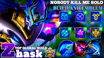 NEW ZHASK BEST BUILD AND EMBLEM 2023 | ZHASK 1 HIT COMBO 2023 | MOBILE LEGENDS GAMEPLAY