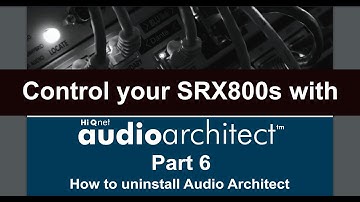 Part 6   How to Uninstall Audio Architect