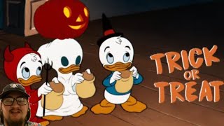 Donald Duck Trick Or Treat 1952 - First Time Watching Halloween Fun With Donald And His Nephews