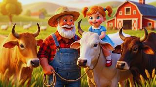 Old MacDonald Had a Farm E-I-E-I-O 🐷 | Fun Animal Sounds Song for Children