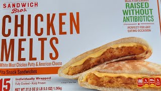 Sandwich Bros. Chicken Melts Pita Chicken & Cheese Review #foodlover #costco