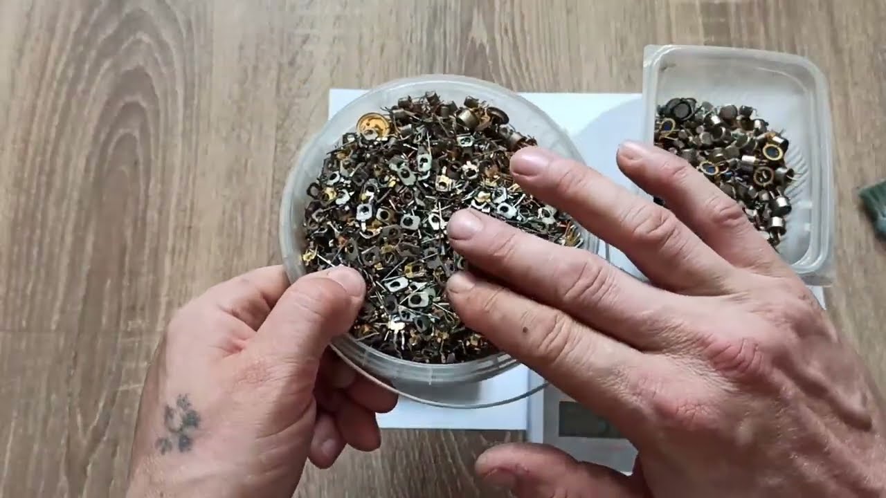 переработка 1,5 кг транзисторов