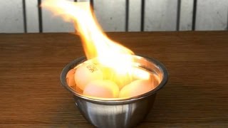 Red Hot Nickel Ball Vs Ping Pong Balls - Rhnb Dissolve Experiment