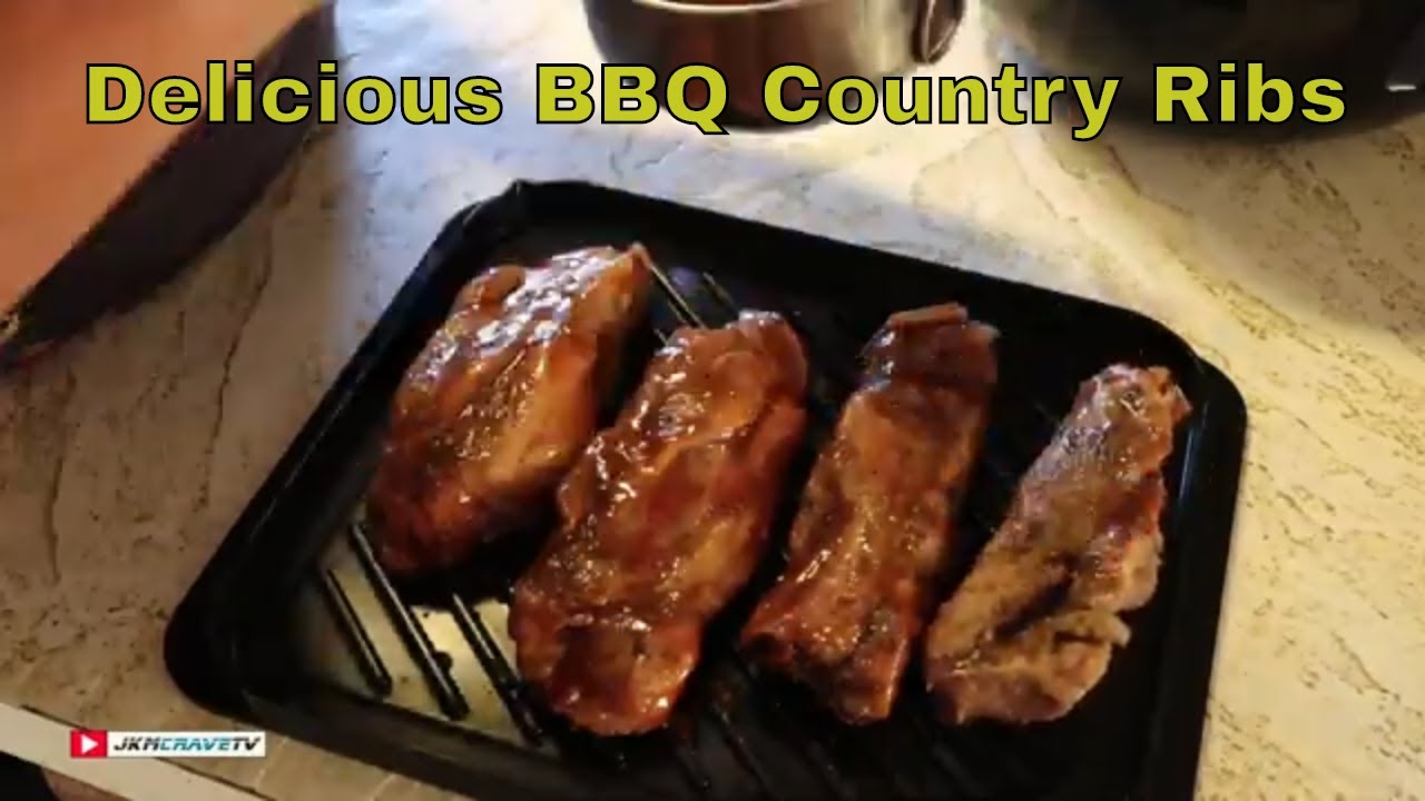 The BEST Country Style BBQ Ribs made in the Power XL Air Fryer