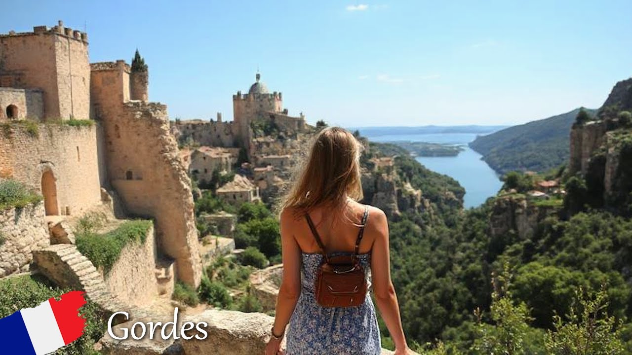 Горд, Франция 🇫🇷 Тур по французской деревне 🌞 Самые красивые деревни Франции 🌷 прогулка 4K