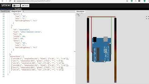 Simulate FastLED on Arduino - Wokwi Arduino Simulator - #EmbeddedSystemsSimulator