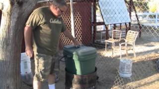 homestead goat barn chicken cleaning station coop